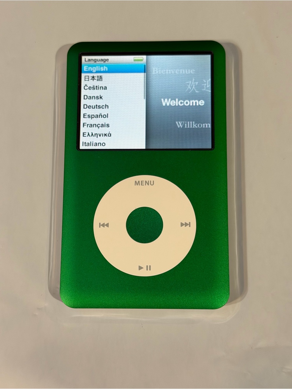 Green Apple iPod Classic MP3 Player 7th Generation 256gb